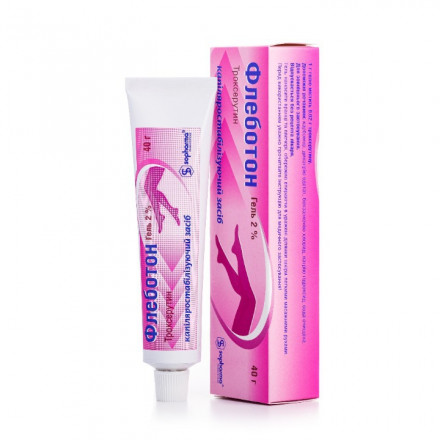 Флеботон гель для зовнішнього застосування 2%, 40 г