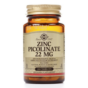 Солгар Піколінат цинку таблетки, 100 шт.