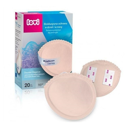 Кенпол Лактаційні прокладки Lovi Discreet Elegance 20 шт. бежеві 19/610
