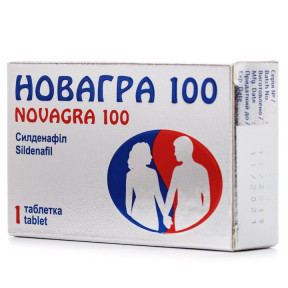 Новагра таблетки для потенції 100 мг №1