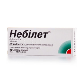 Небілет таблетки по 5 мг, 28 шт.