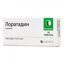 Лоратадин таблетки від алергії по 10 мг, 10 шт.