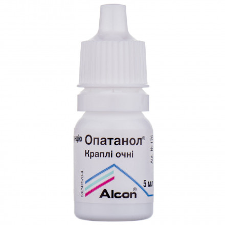 Опатанол краплі для очей 0,1%, 5 мл