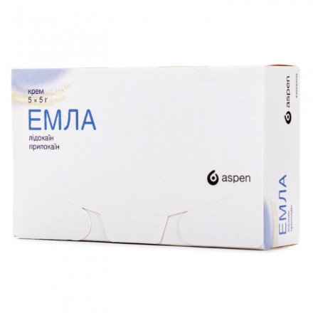 Эмла крем по 5 г в тубе, 5 шт.