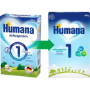 Хумана 1 суміш мол.почат.+lc pufa  0-6 міс.300г