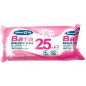 "Білосніжка" вата медична гігроскопічна нестерильна ролик, 25 г