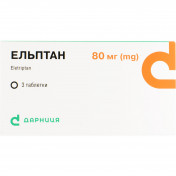 Эльптан таблетки от мигрени по 80 мг, 3 шт.