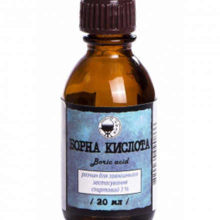 Борна кислота розчин 3%, 20 мл