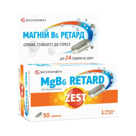 Зест Антистресс MgB6 Ретард табл.№30