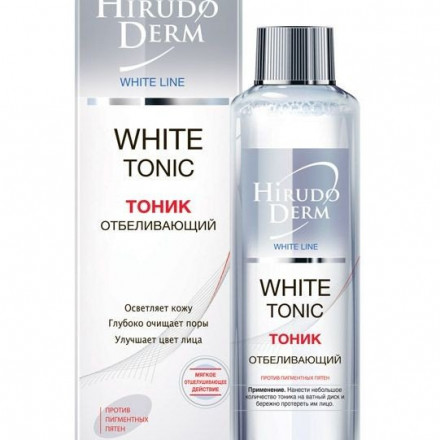 Hirudo Derm, WHITE TONIC відбілюючий тонік із серії White Line, 180 мл