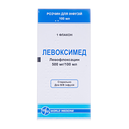 Левоксімед р-н д/інф.500мг/100мл 100мл