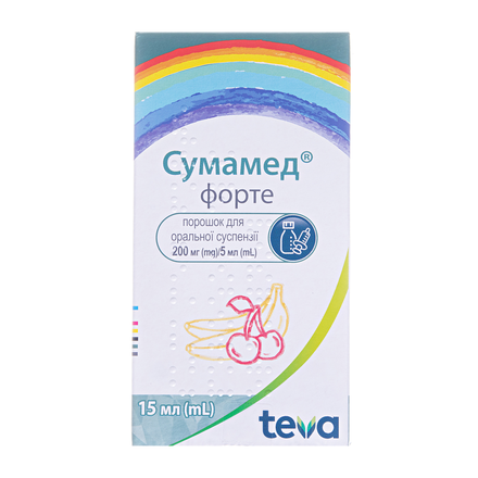 Сумамед форте сусп.15мл б/смаку