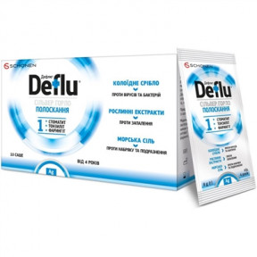 Дефлю Сільвер Горло Полоскання пор.д/приг.р-ну д/полоск.саше 8г №10