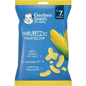 Гербер Снеки кукурудзяні 28г /3423