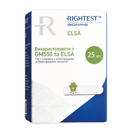 Тест-полоски bionime rightest elsa №25шт