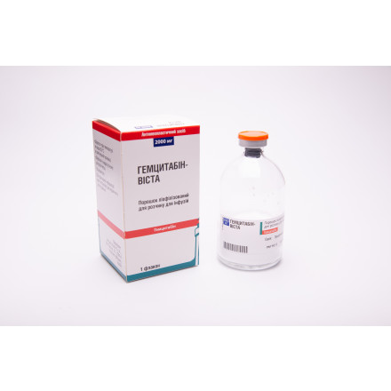 Гемцитабін-Віста порошок ліофілізований по 2000 мг в флаконі