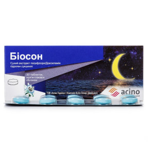 Біосон таблетки від безсоння, 30 шт.