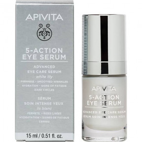Апівіта 5-ACTION EYE SERUM Сироватка інтенсивного догляду 5в1 для шкіри навколо очей 15 мл