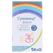 Сумамед форте сусп. 1500мг(200мг/5мл) 37,5мл б/смаку