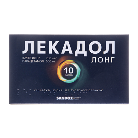 Лекадол Лонг 200мг/500мг №10