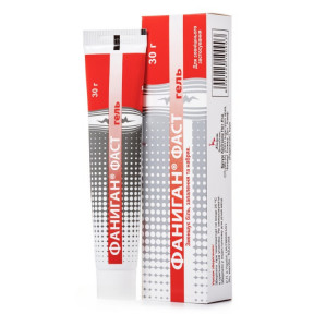 Фаніган Фаст гель від болю в м'язах і суглобах, 30 г