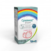 Сумамед форте порошок для оральної суспензії полуничний, 30 мл