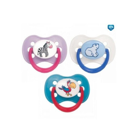 Кенпол пустушка лат.кругла 6-18 міс.animals 22/594