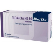 Телмиста HD 80 таблетки, 80 мг/25 мг, 28 шт.