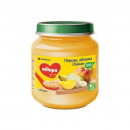Мілупа пюре Яблуко Банан Персик 125г від 6 міс /1425
