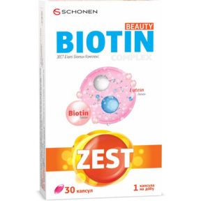 Зест б'юті біотин комплекс капс. №30