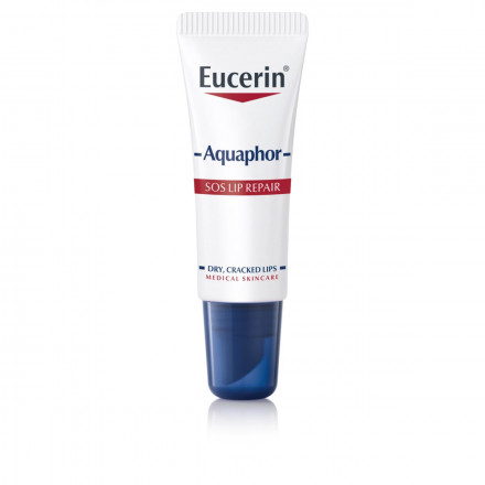 Eucerin Аквафор заспок.відновл. бальзам для губ  10мл