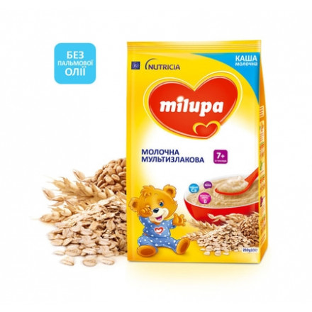 Мілупа каша мол.210г мультизл.від 7 міс. /7442