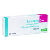 Бравадин таблетки по 5 мг, 28 шт.