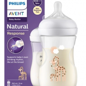AVENT Пляшечка NATURAL Природний потік 260мл Жираф
