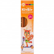 Диетическая добавка КитВит мультивитаминная с витамином С, витамином Д и цинком со вкусом апельсина соломинки №7