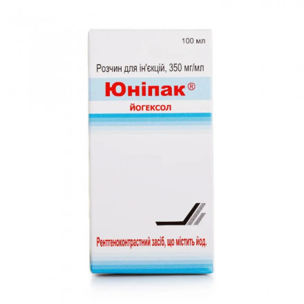 Юніпак розчин для ін'єкцій, 350 мг/мл, 100 мл