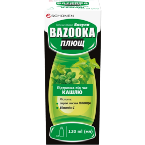 Базука Плющ еліксир 120мл, дієтична добавка