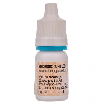 Уніфлокс краплі для очей, 0,3%, 5 мл