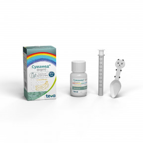 Сумамед форте порошок для оральної суспензії зі смаком Бананана, 15 мл