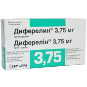 Диферелін порошок для суспензії для ін'єкцій пролонгованої дії, 3,75 мг