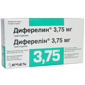 Диферелін порошок для суспензії для ін'єкцій пролонгованої дії, 3,75 мг