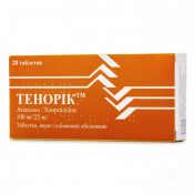 Тенорик таблетки от повышенного давления по 100 мг/25 мг, 28 шт.