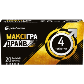 Максігра Драйв табл. 20мг №4