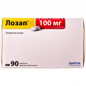 Лозап таблетки по 100 мг, 90 шт.