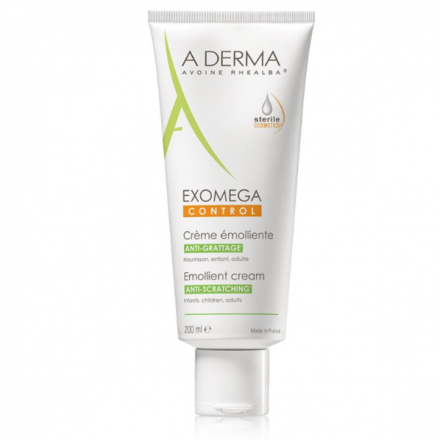 Лосьон для тела A-Derma Exomega Control, смягчающий, снимает зуд, 200 мл.