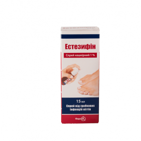 Естезифін розчин нашкірний проти грибкових інфекцій нігтів 1%, 15 мл