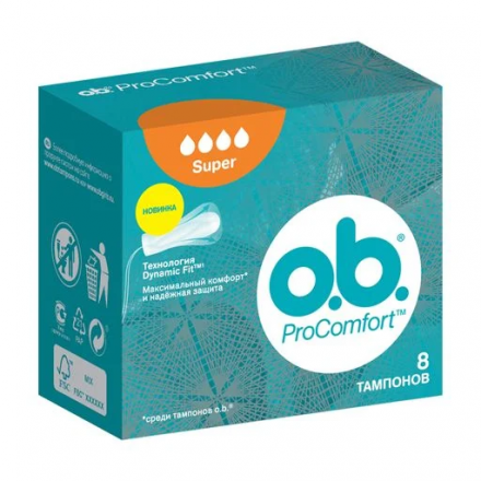 Тампони О.В. Супер 8шт.