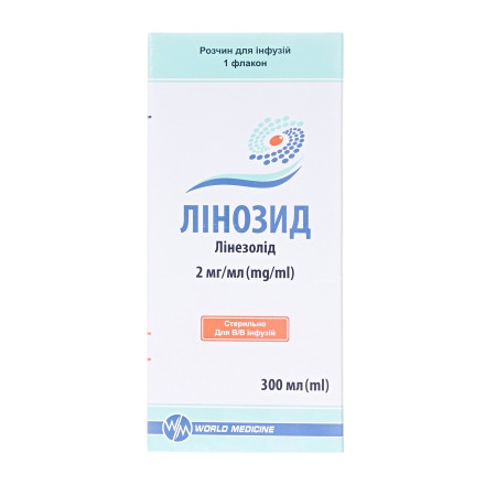 Лінозид р-н д/інф.2мг/мл фл.300мл