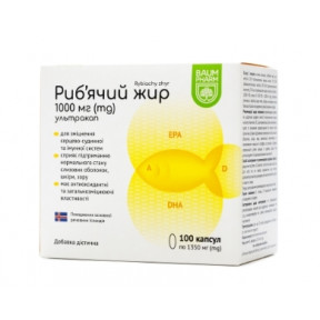 Риб'ячий жир ультракап 1000мг №100 Баум Фарм