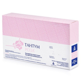 Тантум Роза раствор вагинальный, 140 мл, 5 шт.